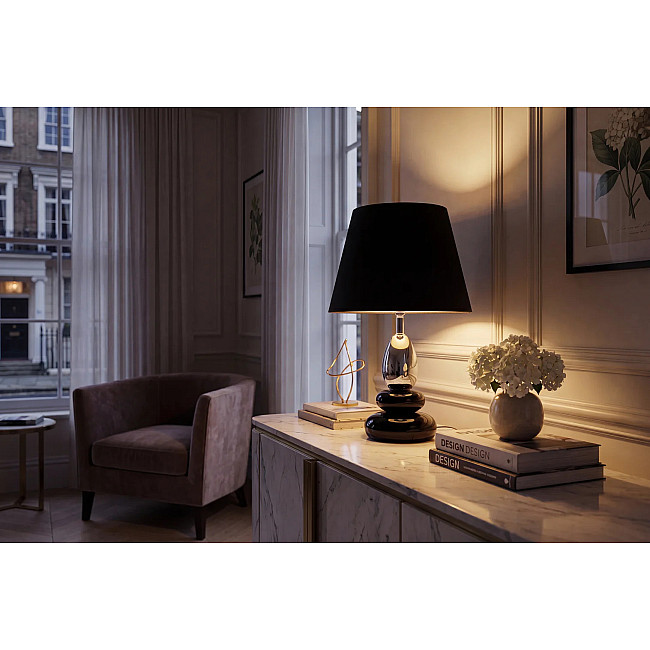Stolová lampa 70019 Zen Black Silver