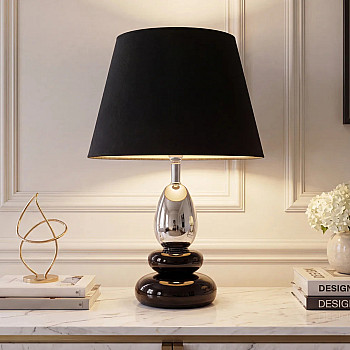 Stolová lampa 70019 Zen Black Silver 