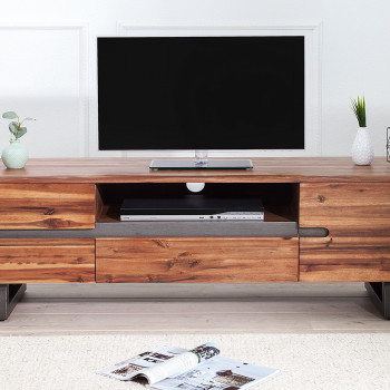 TV-skrinka 37225 160cm Drevo Acacia - PRODUKT JE SKLADOM U NÁS - 1Ks