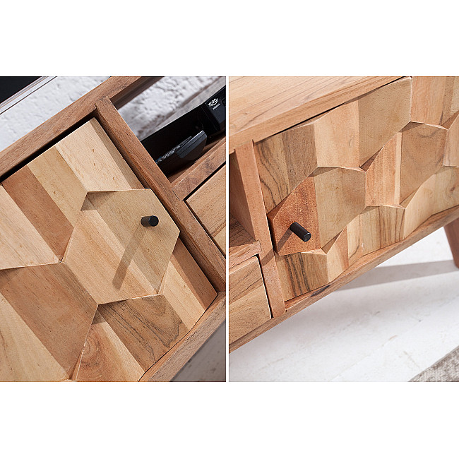 TV-skrinka 38423 140cm Masív drevo Acacia Retro TV-skrinka 38423 140cm Masív drevo Acacia Retro