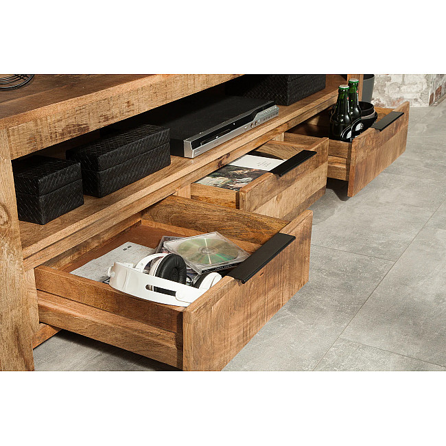 TV-skrinka 38929 170cm Masív drevo Mango Industrial look