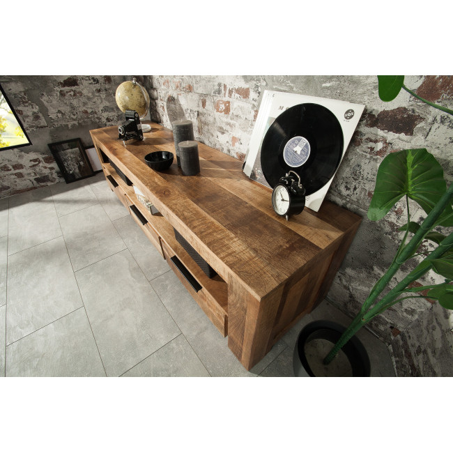 TV-skrinka 38929 170cm Masív drevo Mango Industrial look TV-skrinka 38929 170cm Masív drevo Mango Industrial look