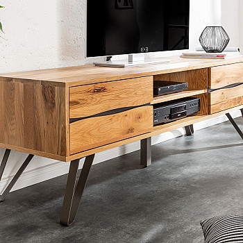 TV-skrinka 39434 160cm Masív drevo Dub