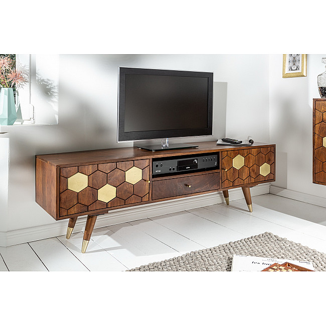 TV-skrinka 39949 140cm Drevo Acacia