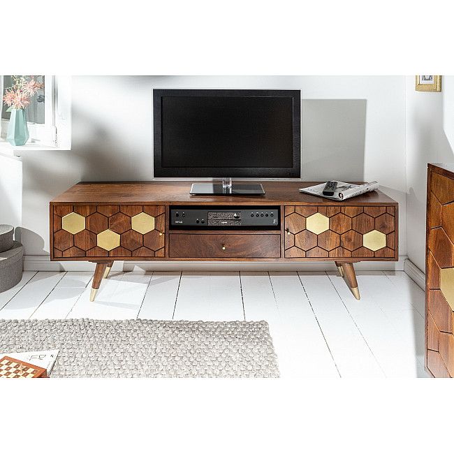 TV-skrinka 39949 140cm Drevo Acacia TV-skrinka 39949 140cm Drevo Acacia