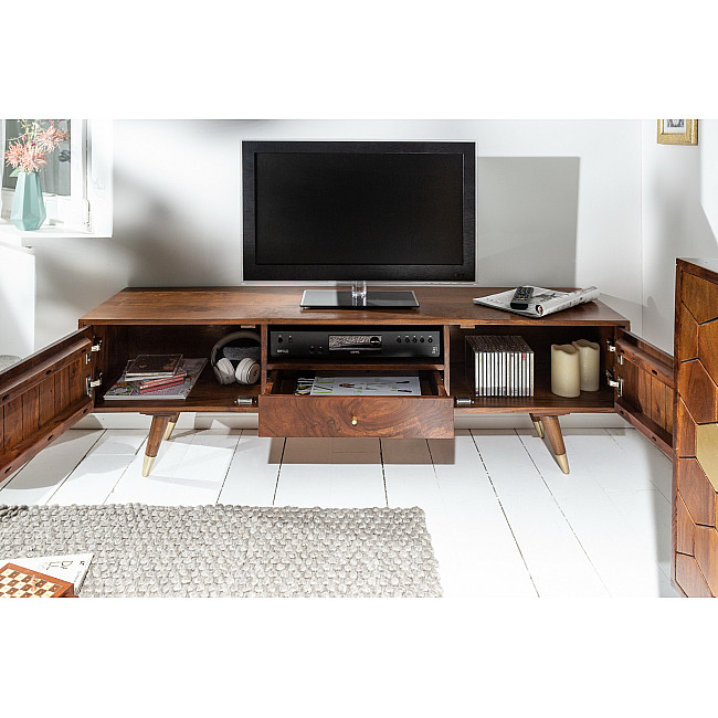 TV-skrinka 39949 140cm Drevo Acacia