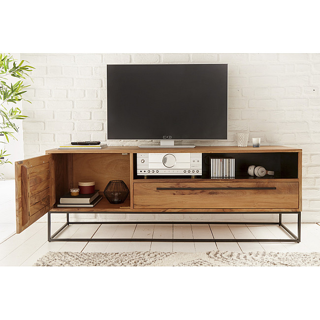 TV-skrinka 40296 165cm Drevo Acacia