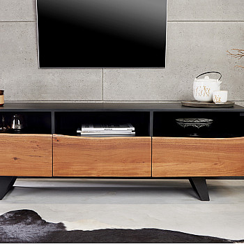 TV-skrinka 43305 Artwork 140cm Drevo Acacia