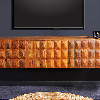 TV-skrinka 43351 Vulcano 160cm Drevo Mango