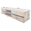 TV-skrinka 43706 Amazonas 160cm Drevo Acacia