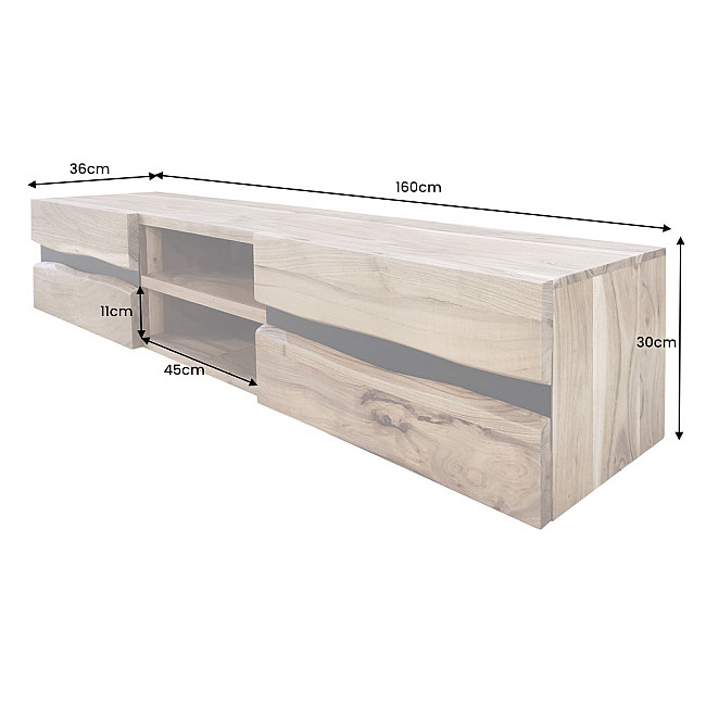 TV-skrinka 43706 Amazonas 160cm Drevo Acacia