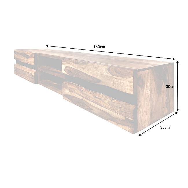 TV-skrinka 43707 Amazonas 160cm Drevo Palisander