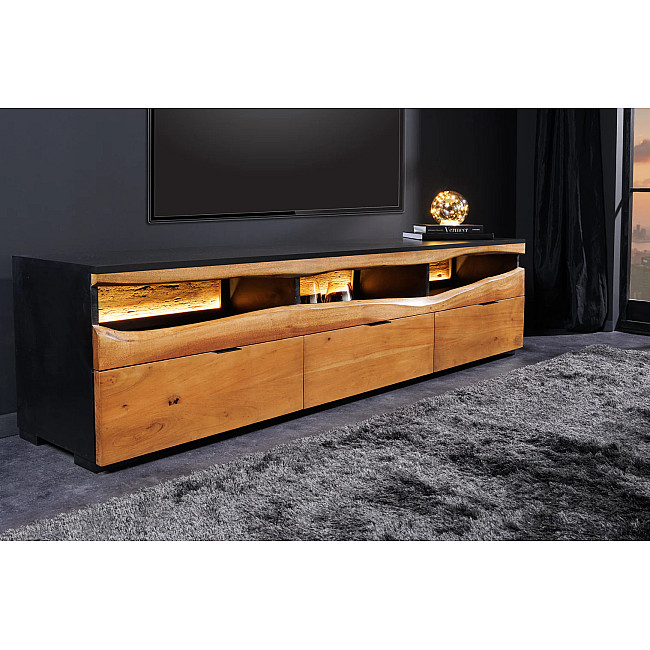 TV-skrinka Grand Acacia 44097 180cm Drevo Acacia