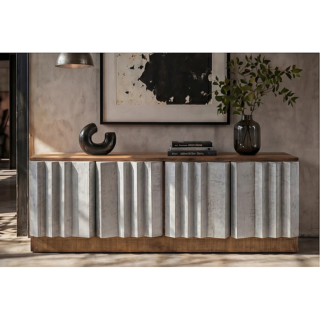TV-komoda 44477 Zalvero 150cm Drevo Mango