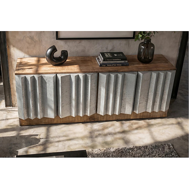 TV-komoda 44477 Zalvero 150cm Drevo Mango
