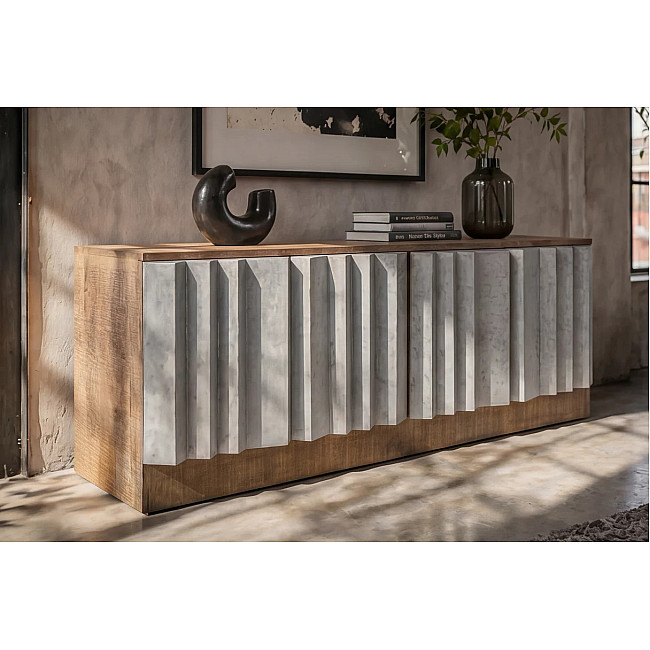 TV-komoda 44477 Zalvero 150cm Drevo Mango