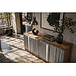 TV-komoda 44477 Zalvero 150cm Drevo Mango