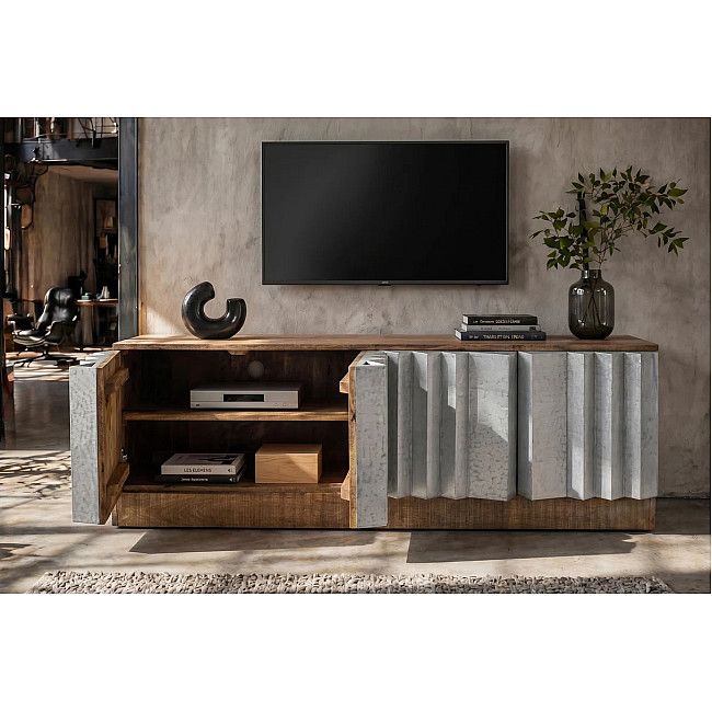 TV-komoda 44477 Zalvero 150cm Drevo Mango
