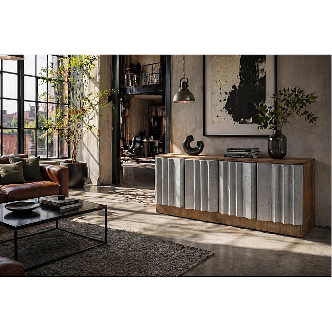 TV-komoda 44477 Zalvero 150cm Drevo Mango