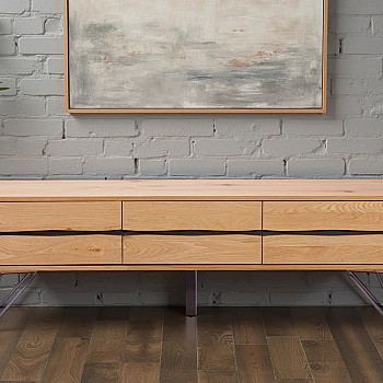 TV-skrinka 46342 Edge 160cm Masív drevo Dub