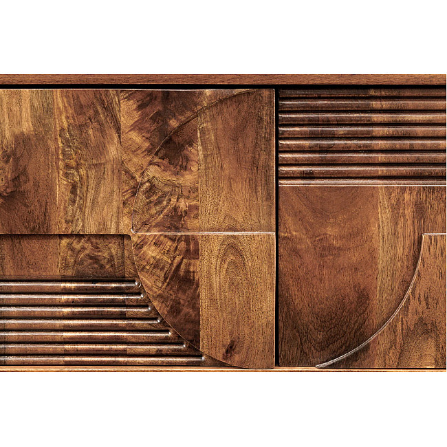 TV-skrinka 46805 Art Deco 200cm Drevo Mango Hnedé TV-skrinka 46805 Art Deco 200cm Drevo Mango Hnedé