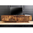 TV-skrinka 46805 Art Deco 200cm Drevo Mango Hnedé TV-skrinka 46805 Art Deco 200cm Drevo Mango Hnedé