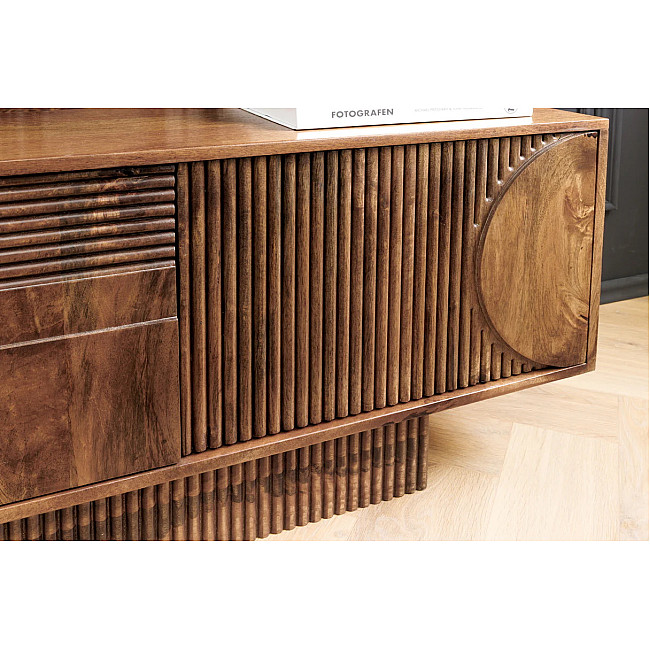 TV-skrinka 46805 Art Deco 200cm Drevo Mango Hnedé TV-skrinka 46805 Art Deco 200cm Drevo Mango Hnedé