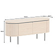 TV-skrinka 47449 Atelier 120cm Natural Dub Dyha