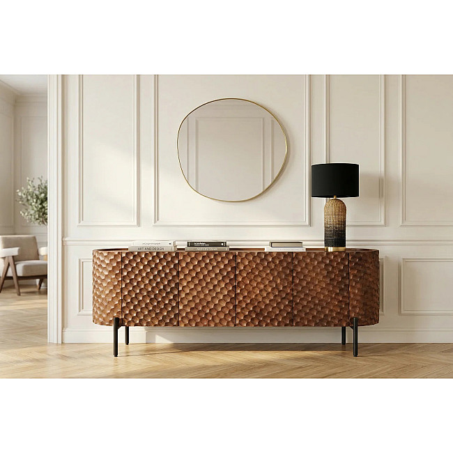 TV-skrinka 47584 Adlon 160cm Drevo Mango Hnedé