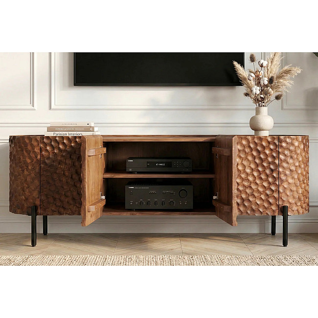 TV-skrinka 47584 Adlon 160cm Drevo Mango Hnedé