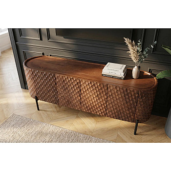 TV-skrinka 47584 Adlon 160cm Drevo Mango Hnedé