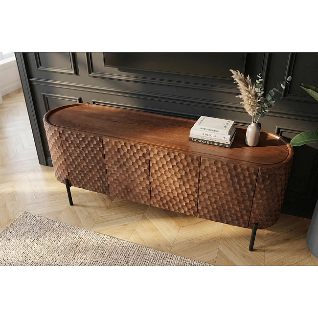 TV-skrinka 47584 Adlon 160cm Drevo Mango Hnedé