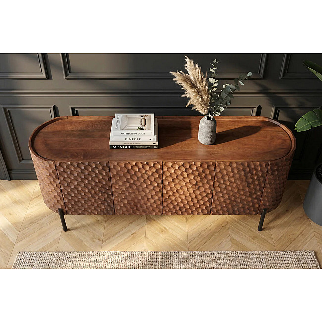 TV-skrinka 47584 Adlon 160cm Drevo Mango Hnedé