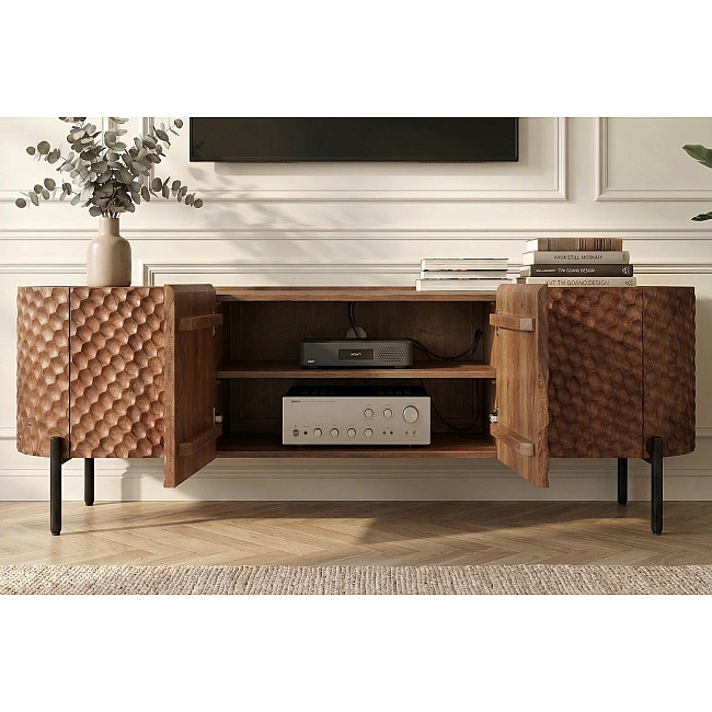 TV-skrinka 47585 Adlon 200cm Drevo Mango Hnedé