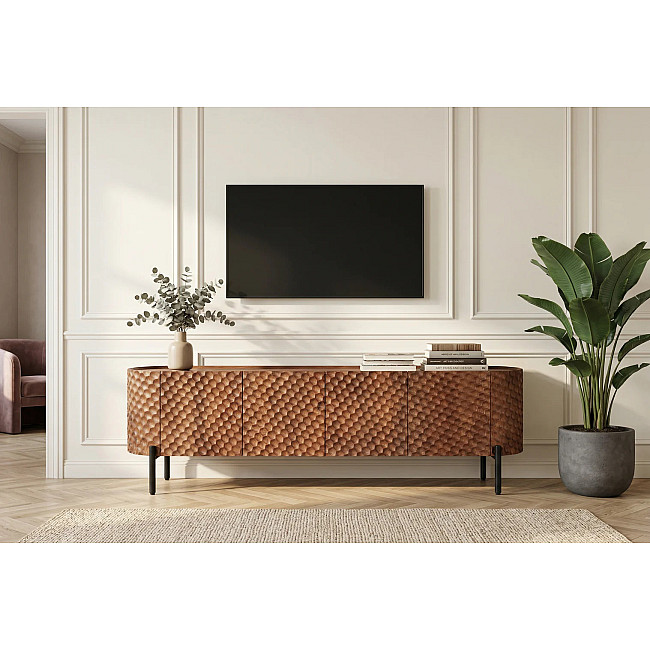 TV-skrinka 47585 Adlon 200cm Drevo Mango Hnedé