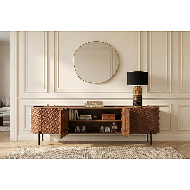TV-skrinka 47585 Adlon 200cm Drevo Mango Hnedé