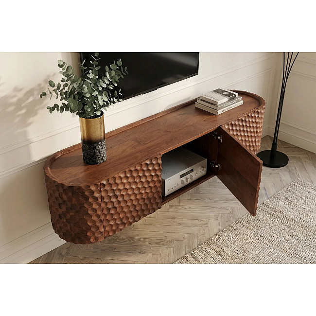 TV-skrinka 47586 Adlon 160cm Drevo Mango Hnedé