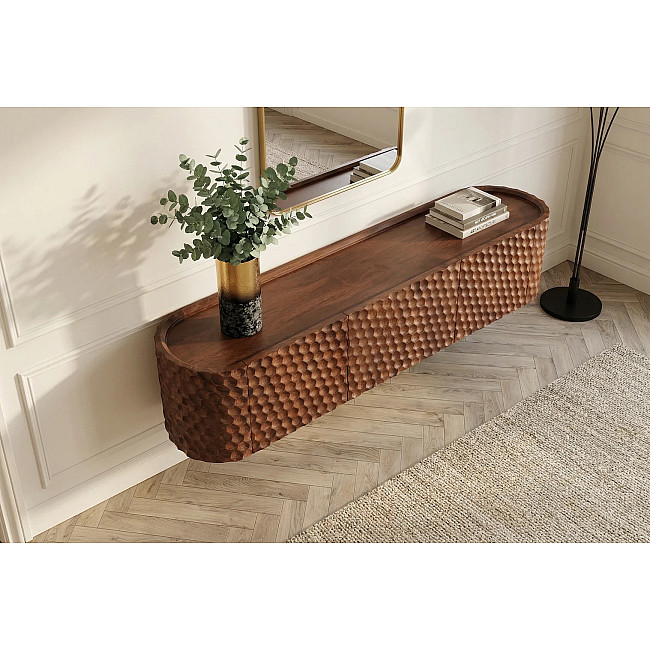 TV-skrinka 47586 Adlon 160cm Drevo Mango Hnedé