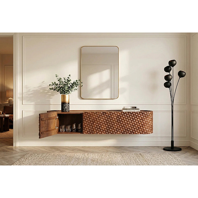 TV-skrinka 47586 Adlon 160cm Drevo Mango Hnedé