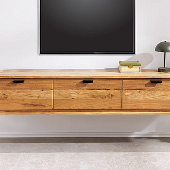 TV-skrinka 47756 Organic 160cm Drevo Acacia