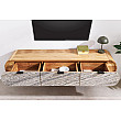 TV-skrinka 47757 Organic 160cm Drevo Acacia