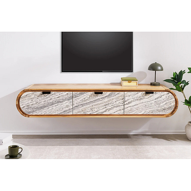 TV-skrinka 47757 Organic 160cm Drevo Acacia