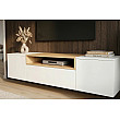 TV-skrinka 47807 Loft 160cm Biela/Prírodná Dub Dyha