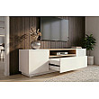 TV-skrinka 47810 Loft 160cm Biela/Prírodná Dub Dyha