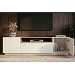 TV-skrinka 47810 Loft 160cm Biela/Prírodná Dub Dyha