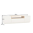 TV-skrinka 47810 Loft 160cm Biela/Prírodná Dub Dyha