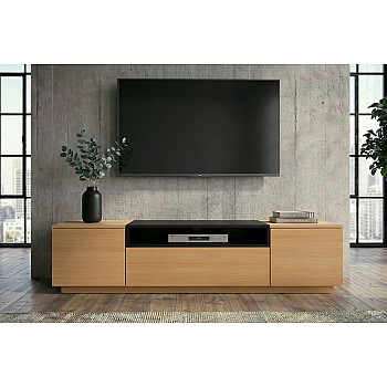 TV-skrinka 47811 Loft 160cm Prírodná/Čierna Dub Dyha