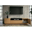 TV-skrinka 47811 Loft 160cm Prírodná/Čierna Dub Dyha