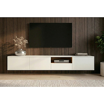 TV-skrinka 47815 Loft 200cm Biela/Prírodná Dub Dyha