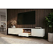 TV-skrinka 47815 Loft 200cm Biela/Prírodná Dub Dyha